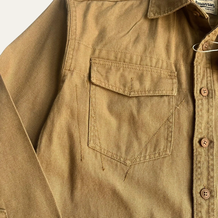 La Veste Chemise en Toile Lavée en Coton pour Homme Highwood