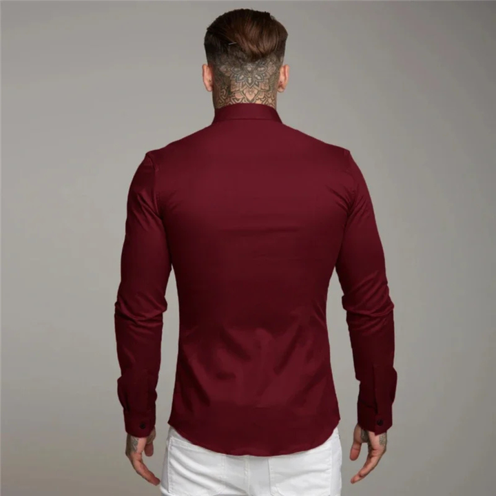 La Chemise de Costume Slim Fit Décontractée pour Hommes Biarritz