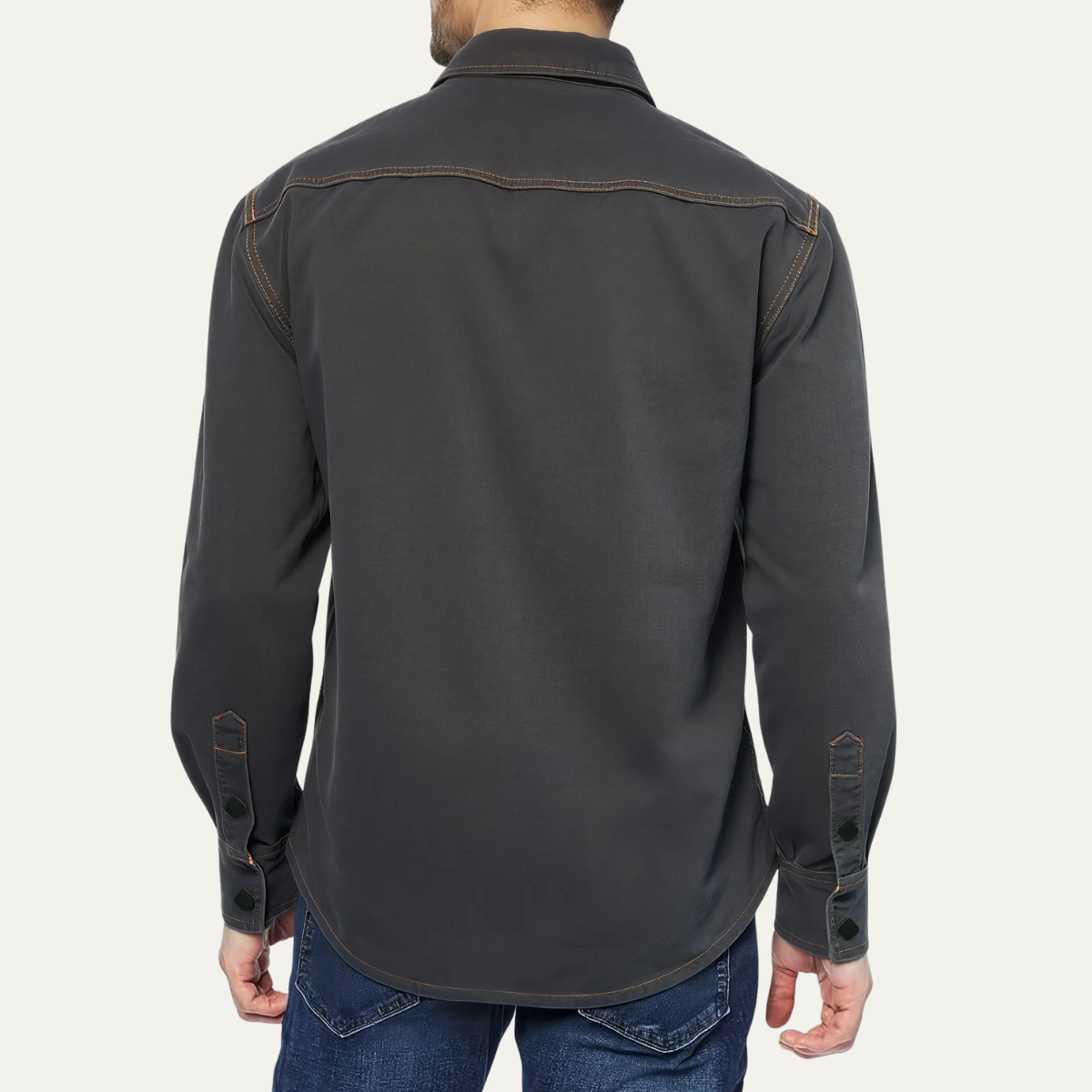La chemise en denim vintage gris foncé pour hommes Glenwood Court