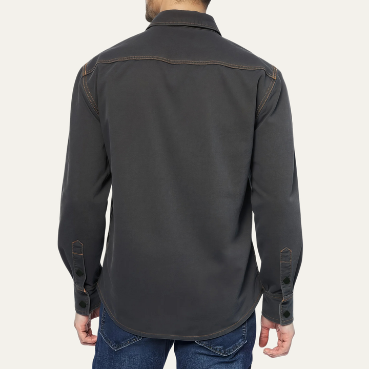 La chemise en denim vintage gris foncé pour hommes Glenwood Court