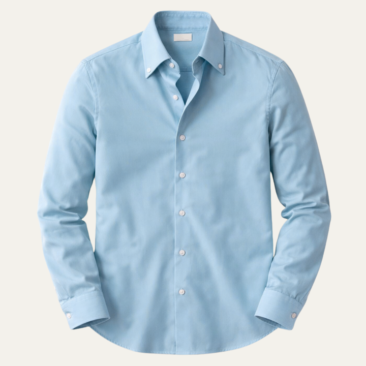 La chemise décontractée à col pour homme Oakwood Park, coupe slim, sans plis