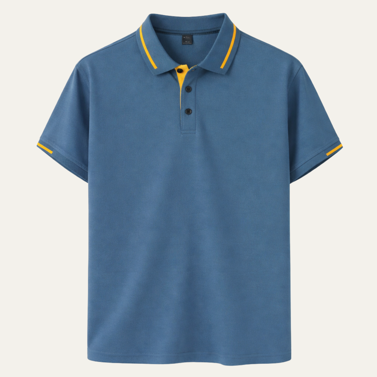Le polo pour homme Meadowcrest Ridge avec bord contrasté – Bleu
