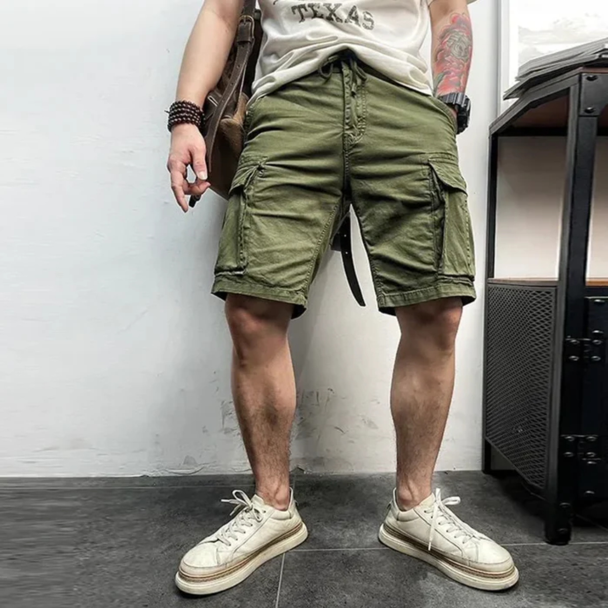 Shorts cargo décontractés durables pour hommes Ridgeway avec poches