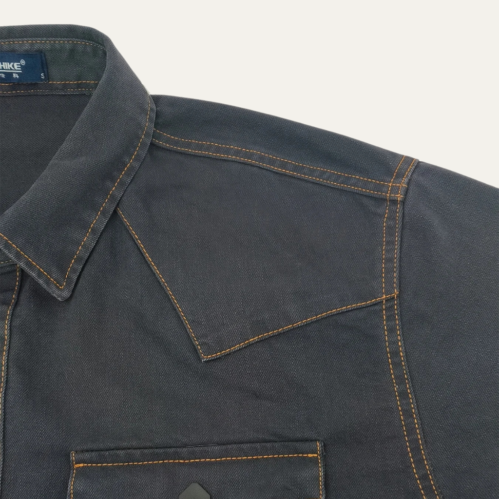 La chemise en denim vintage gris foncé pour hommes Glenwood Court