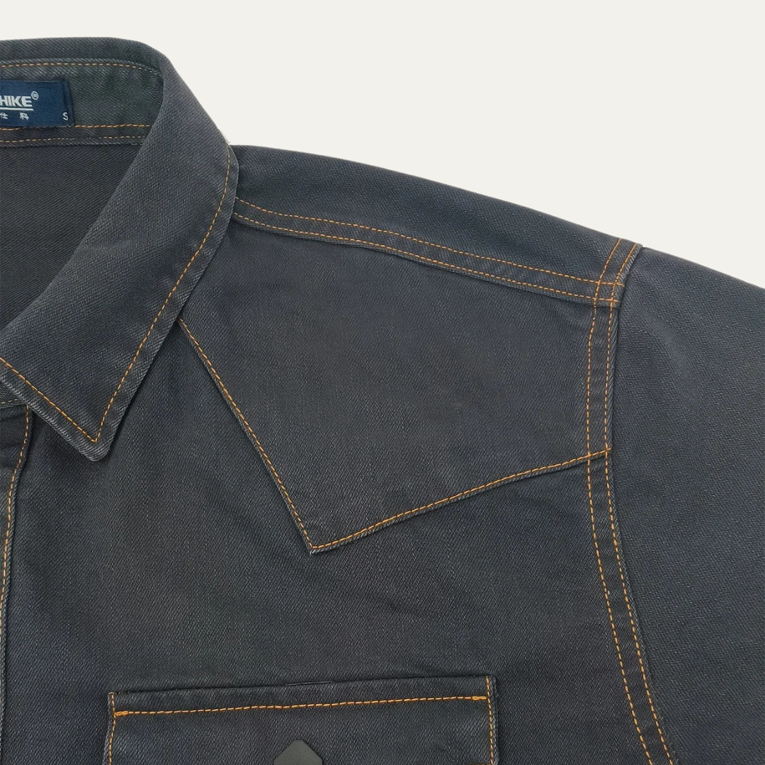 La chemise en denim vintage gris foncé pour hommes Glenwood Court