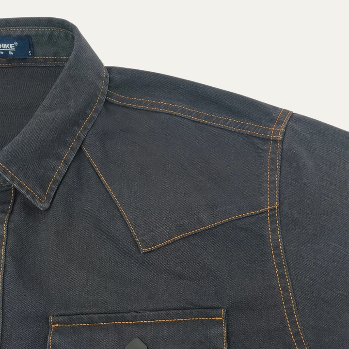 La chemise en denim vintage gris foncé pour hommes Glenwood Court