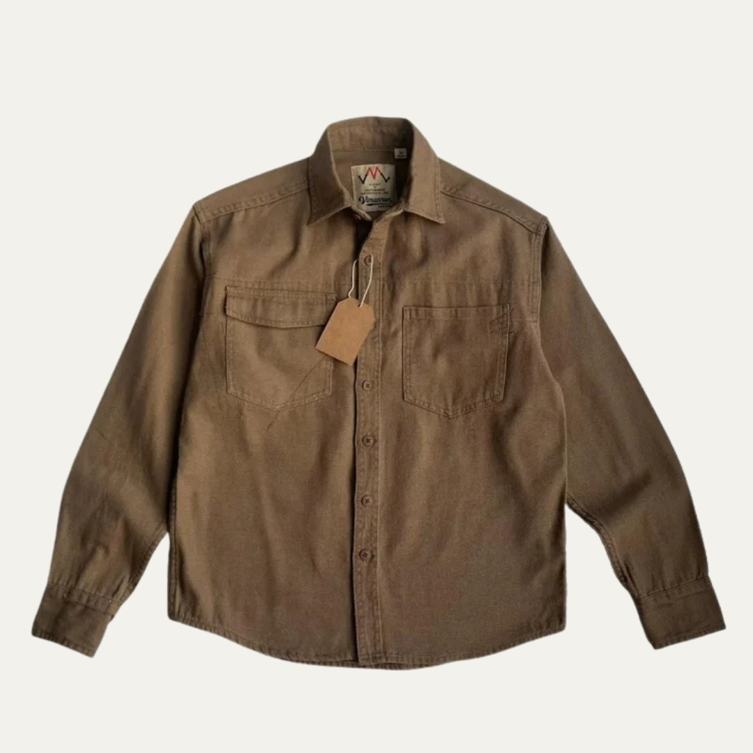 La Veste Chemise en Toile Lavée en Coton pour Homme Highwood