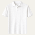 Le polo classique texturé pour hommes Stonebrook Ridge – Blanc