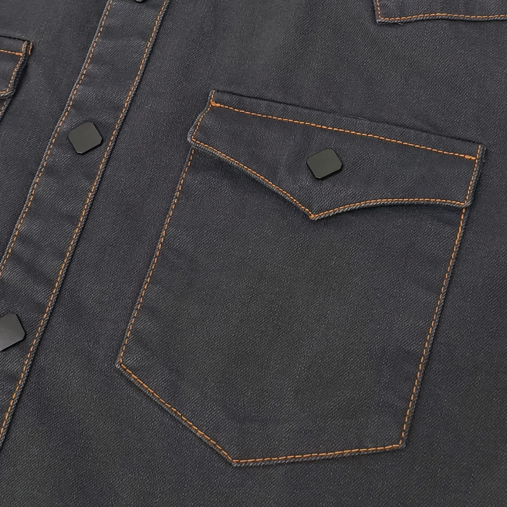La chemise en denim vintage gris foncé pour hommes Glenwood Court