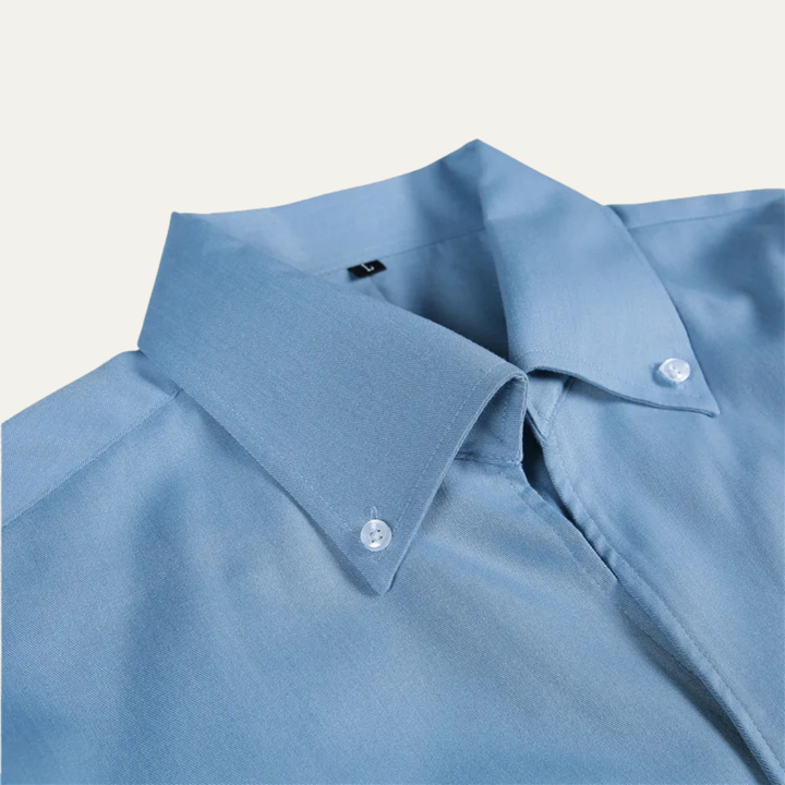 La chemise décontractée à col pour homme Oakwood Park, coupe slim, sans plis