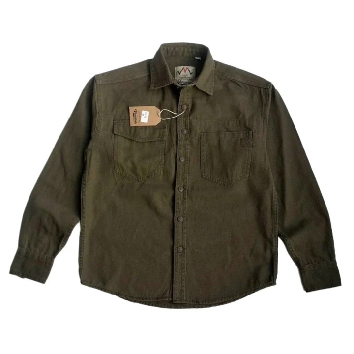La Veste Chemise en Toile Lavée en Coton pour Homme Highwood