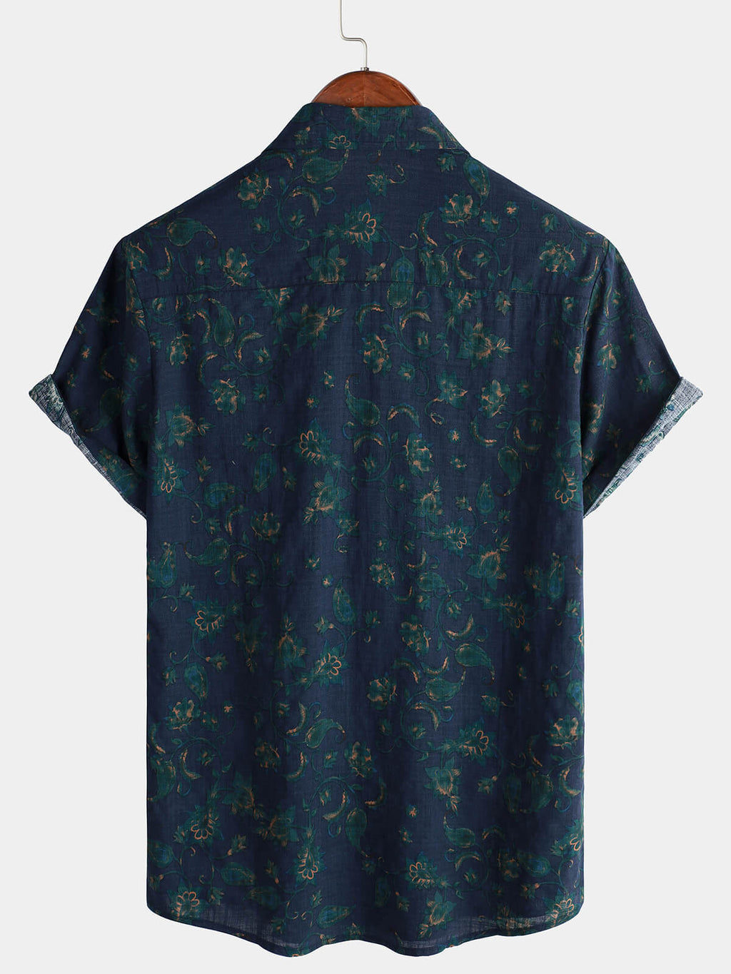 Chemise d'Été Florale Rétro Boho pour Homme