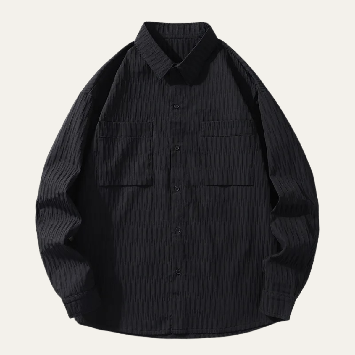 La chemise rétro à rayures texturées pour hommes Meadowwood Ridge