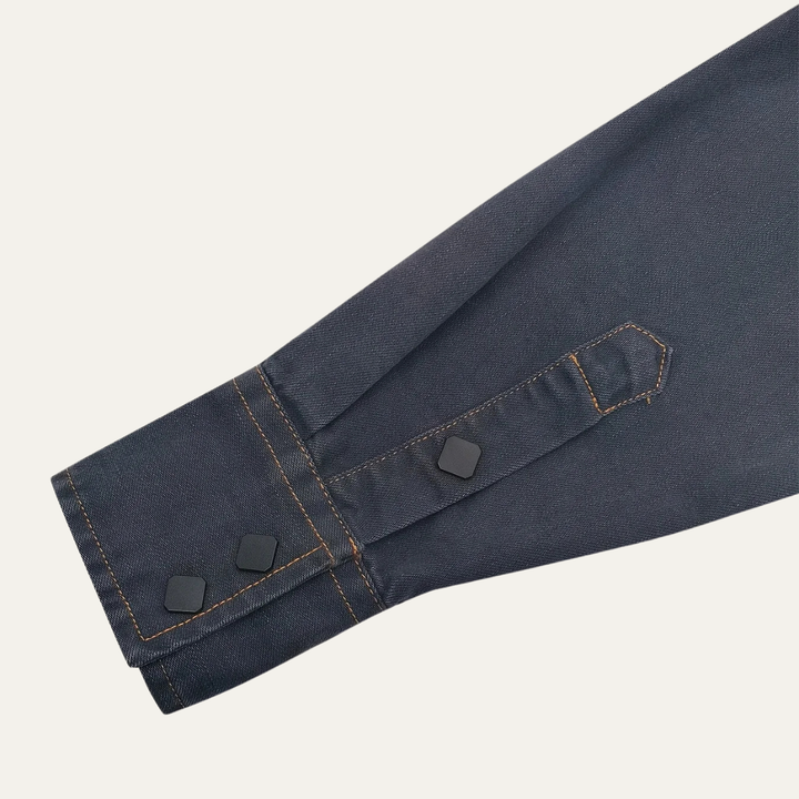 La chemise en denim vintage gris foncé pour hommes Glenwood Court