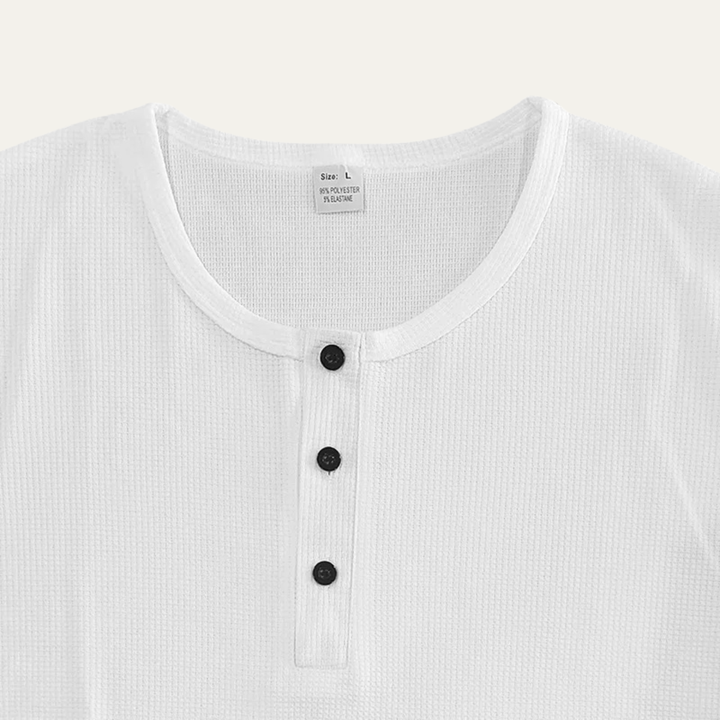 La Chemise Thermique Henley à Gaufres Décontractée pour Hommes Pinecrest Creek
