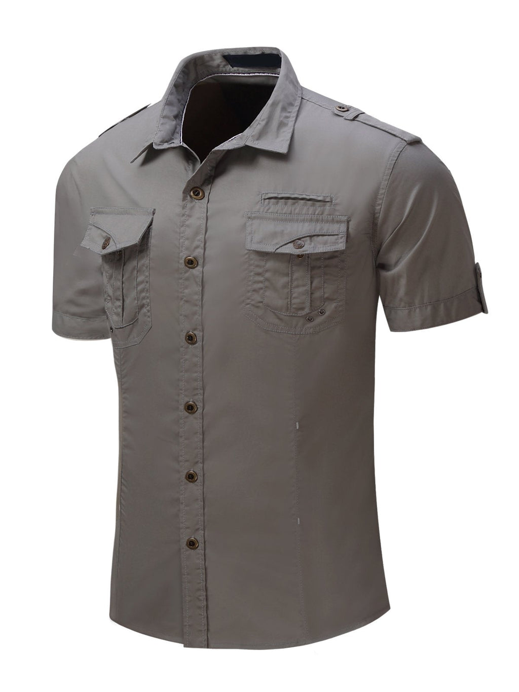 Chemise décontractée à manches courtes en pour hommes