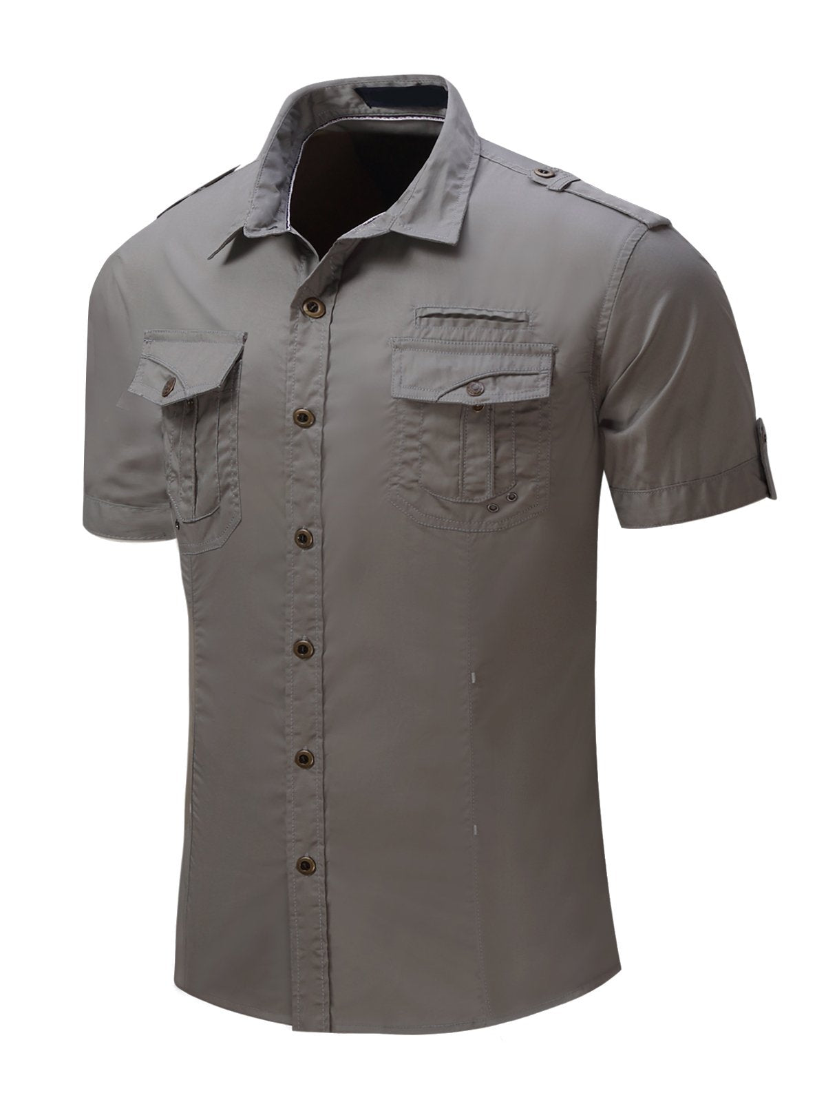 Chemise décontractée à manches courtes en pour hommes