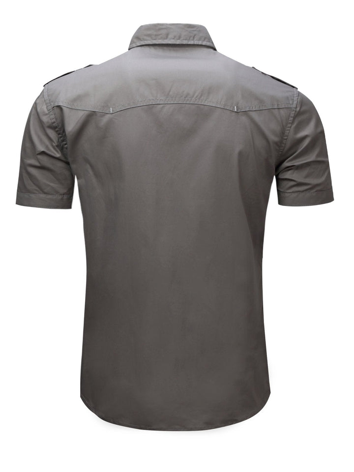 Chemise décontractée à manches courtes en pour hommes