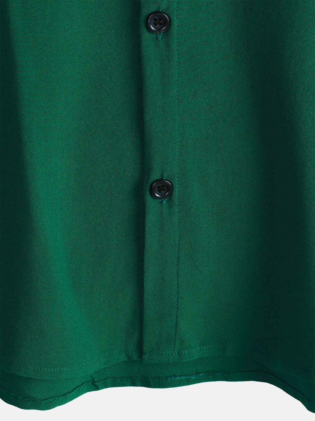 Chemise Décontractée Homme Vert Couleur Unie Rayonne Été