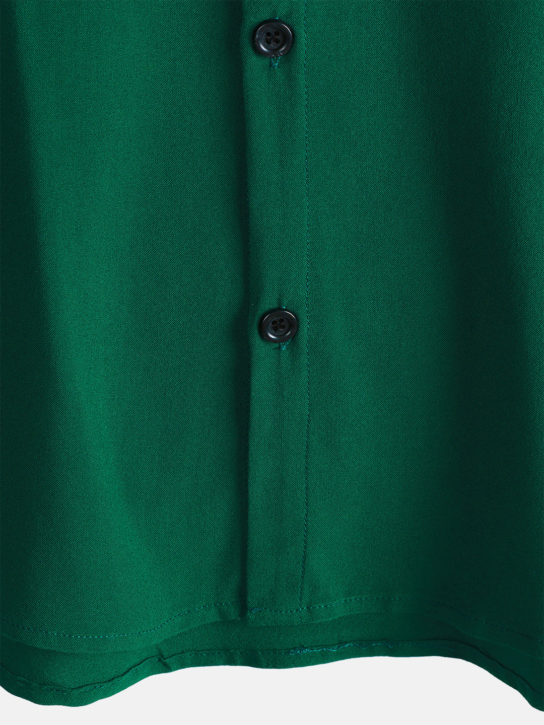 Chemise Décontractée Homme Vert Couleur Unie Rayonne Été