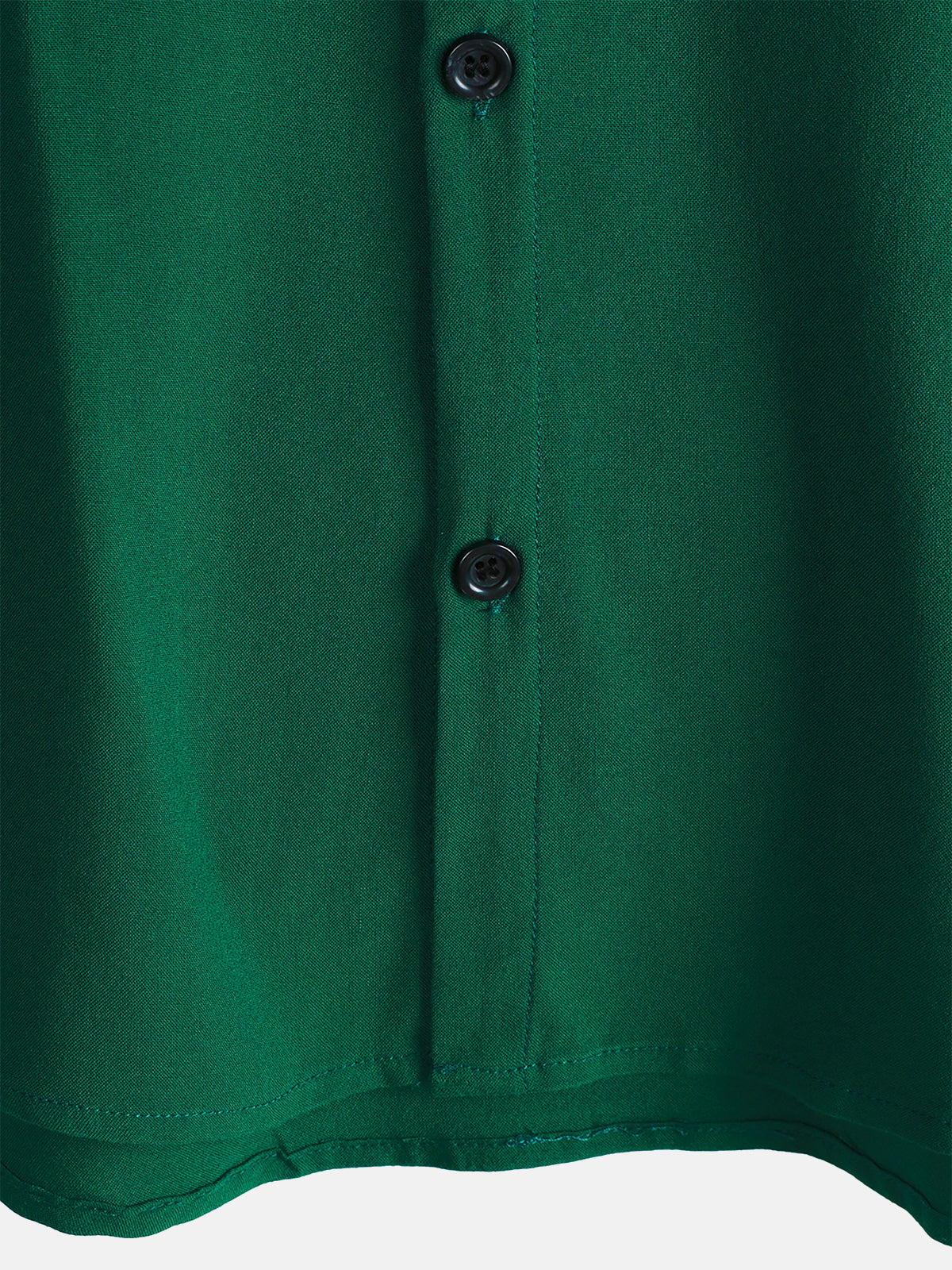Chemise Décontractée Homme Vert Couleur Unie Rayonne Été
