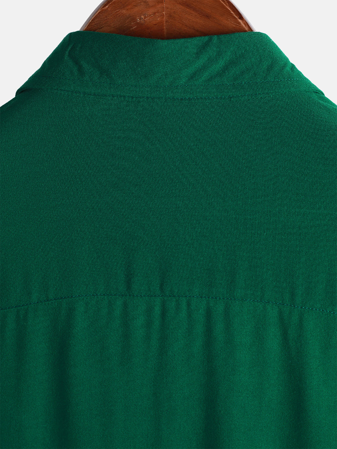 Chemise Décontractée Homme Vert Couleur Unie Rayonne Été