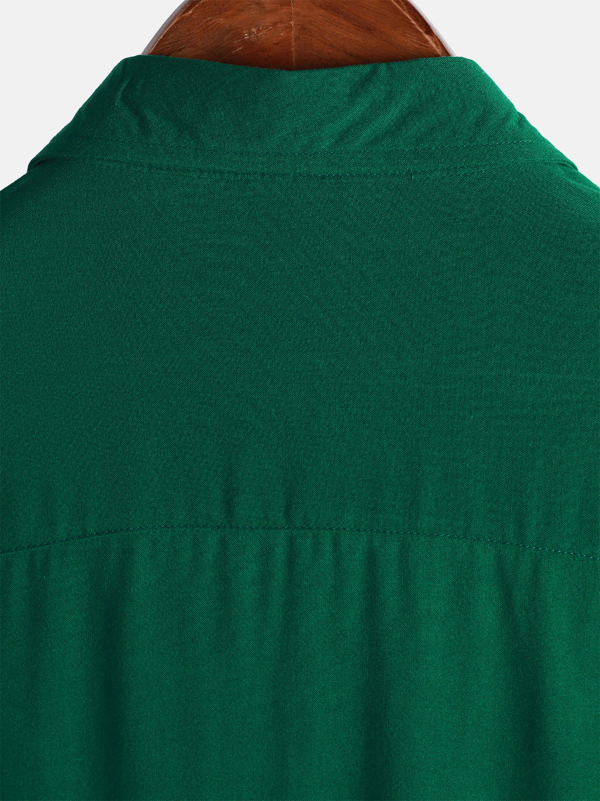 Chemise Décontractée Homme Vert Couleur Unie Rayonne Été