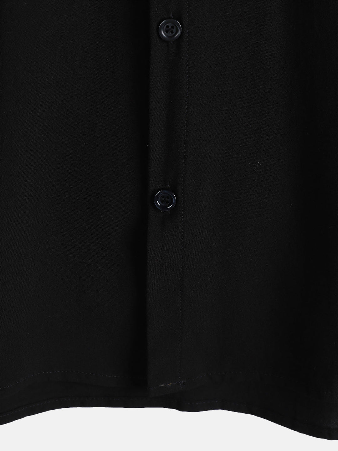 Chemise Décontractée Homme Noir Couleur Unie Rayonne Été