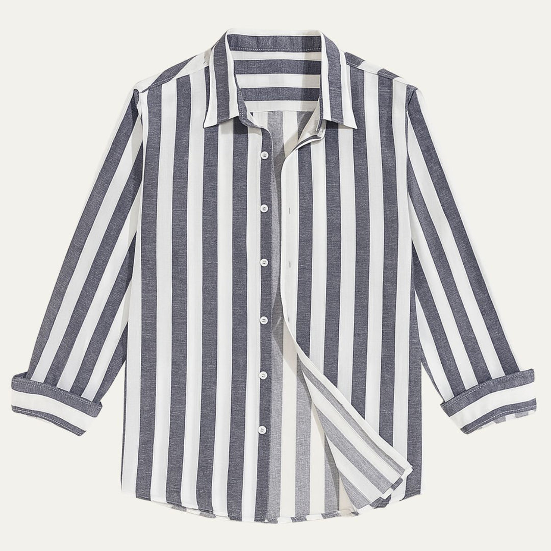 La Chemise Rayée en Lin Valencia pour Hommes