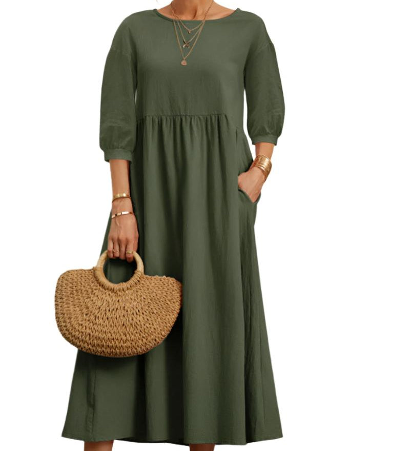Flore | Robe en Coton et Lin pour Femmes
