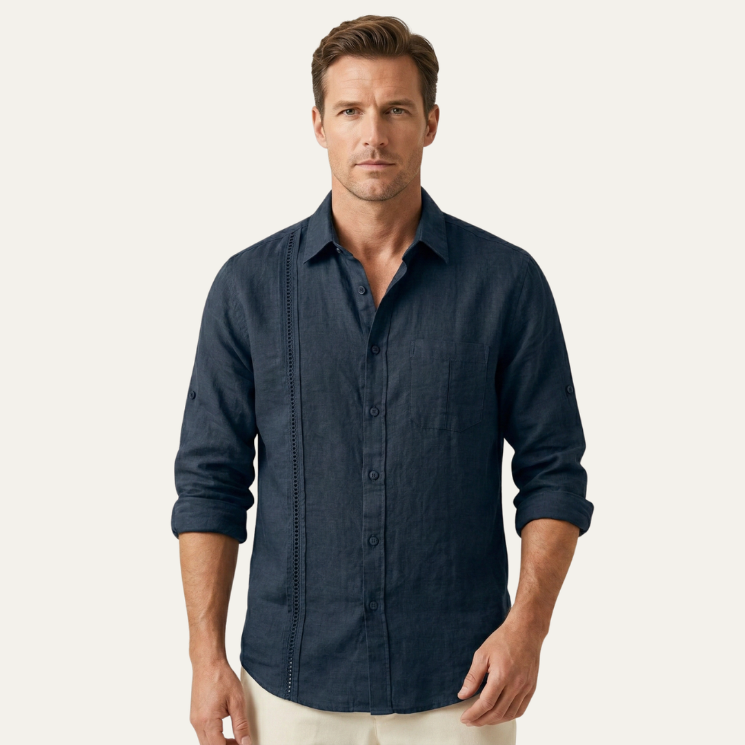 La Chemise de Plage Décontractée à Boutons pour Hommes Ridgehaven