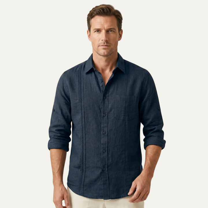 La Chemise de Plage Décontractée à Boutons pour Hommes Ridgehaven