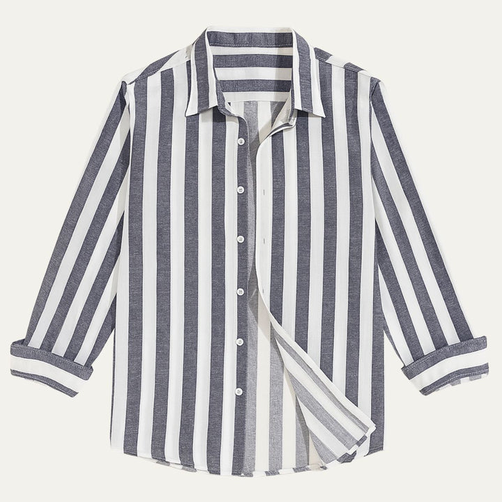 La Chemise Rayée en Lin Valencia pour Hommes