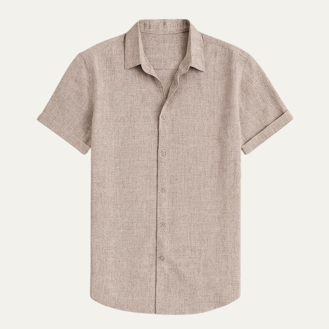 La Chemise en Lin à Manches Courtes Monaco pour Hommes