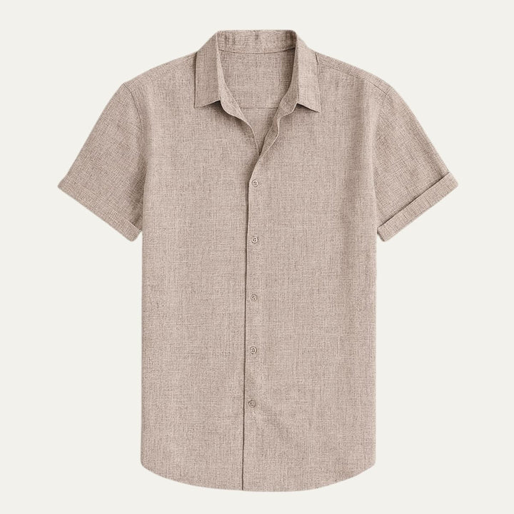 La Chemise en Lin à Manches Courtes Monaco pour Hommes