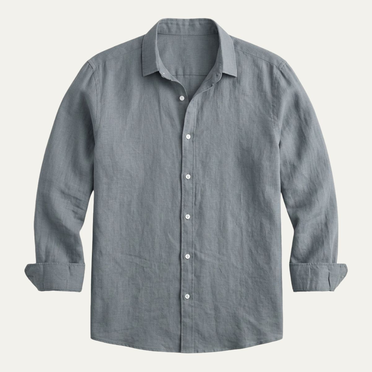 La Chemise Boutonnée en Lin Tendance pour Hommes Meadowrun