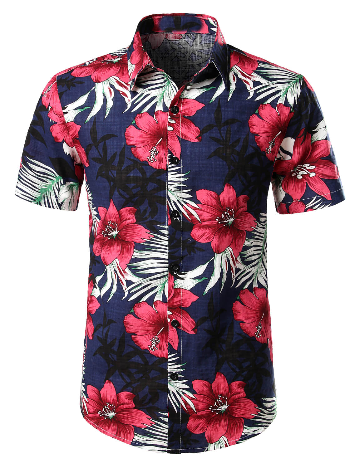Chemise à Manches Courtes à Fleurs pour Homme