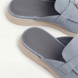 Mule Méditerranéenne Suède Bleu Ciel