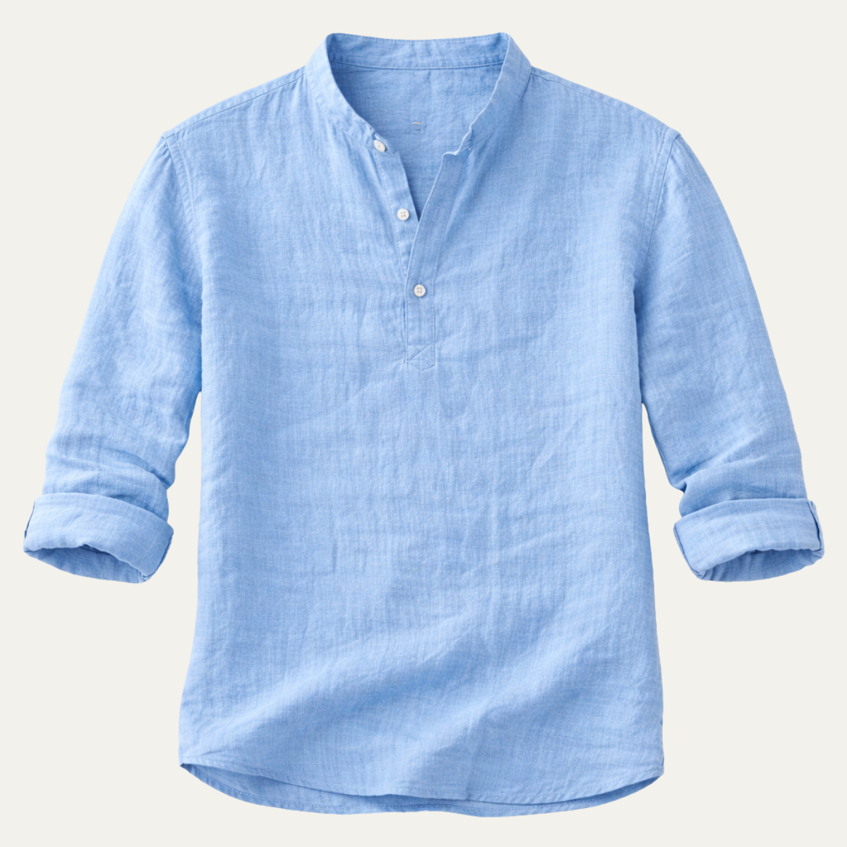 La chemise décontractée à boutons en lin respirant pour hommes de Ridgebrook Park
