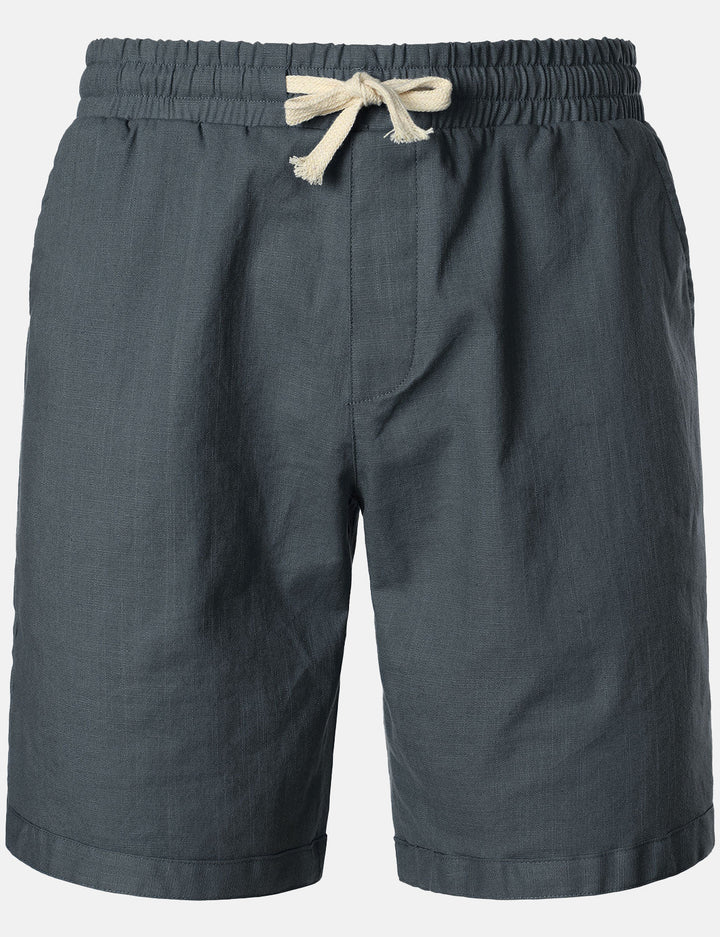 Short Homme Lin Coton Léger Respirant Casual