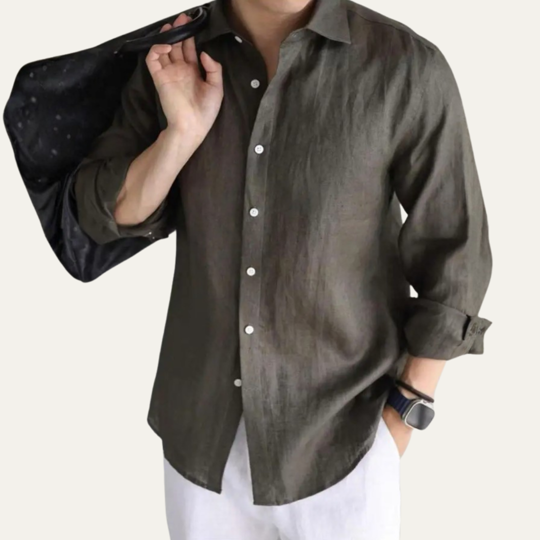 La Chemise de Bureau Décontractée pour Hommes de Style Britannique Oakfield