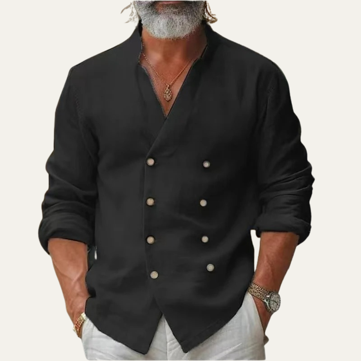 La Chemise Vintage à Col Montant Croisée pour Homme Silverbrook Ridge
