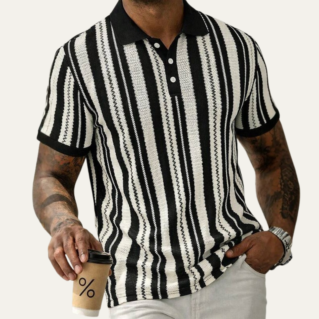 Le Polo Tricot Rayé pour Homme Hillbrook