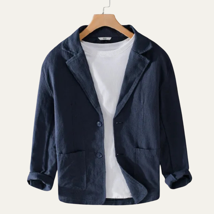 Le Blazer en Lin Léger Uni pour Homme Crestwood Hill