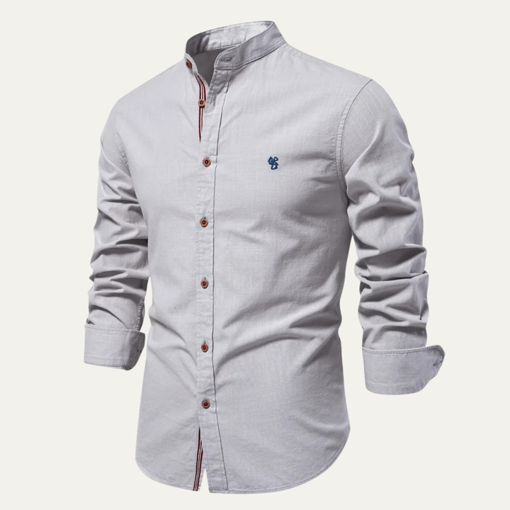 La chemise à col mandarin pour homme Biella