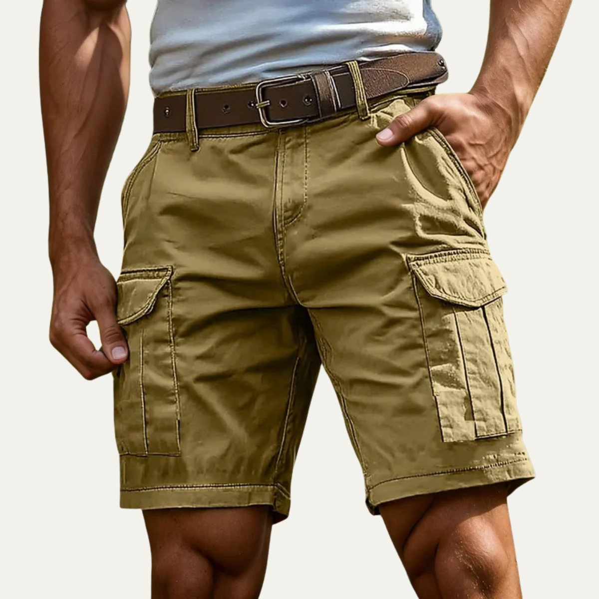 Les Shorts Utilitaires Décontractés d'Été pour Hommes Mayfield avec Poches