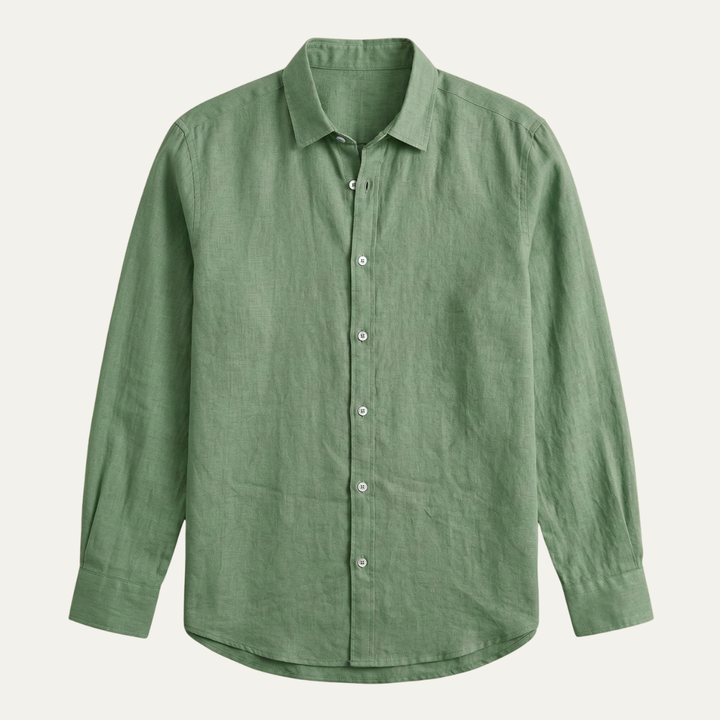 La chemise décontractée en lin pour hommes Glenpark Ridge