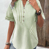 Meline | Blouse Rayée Douce