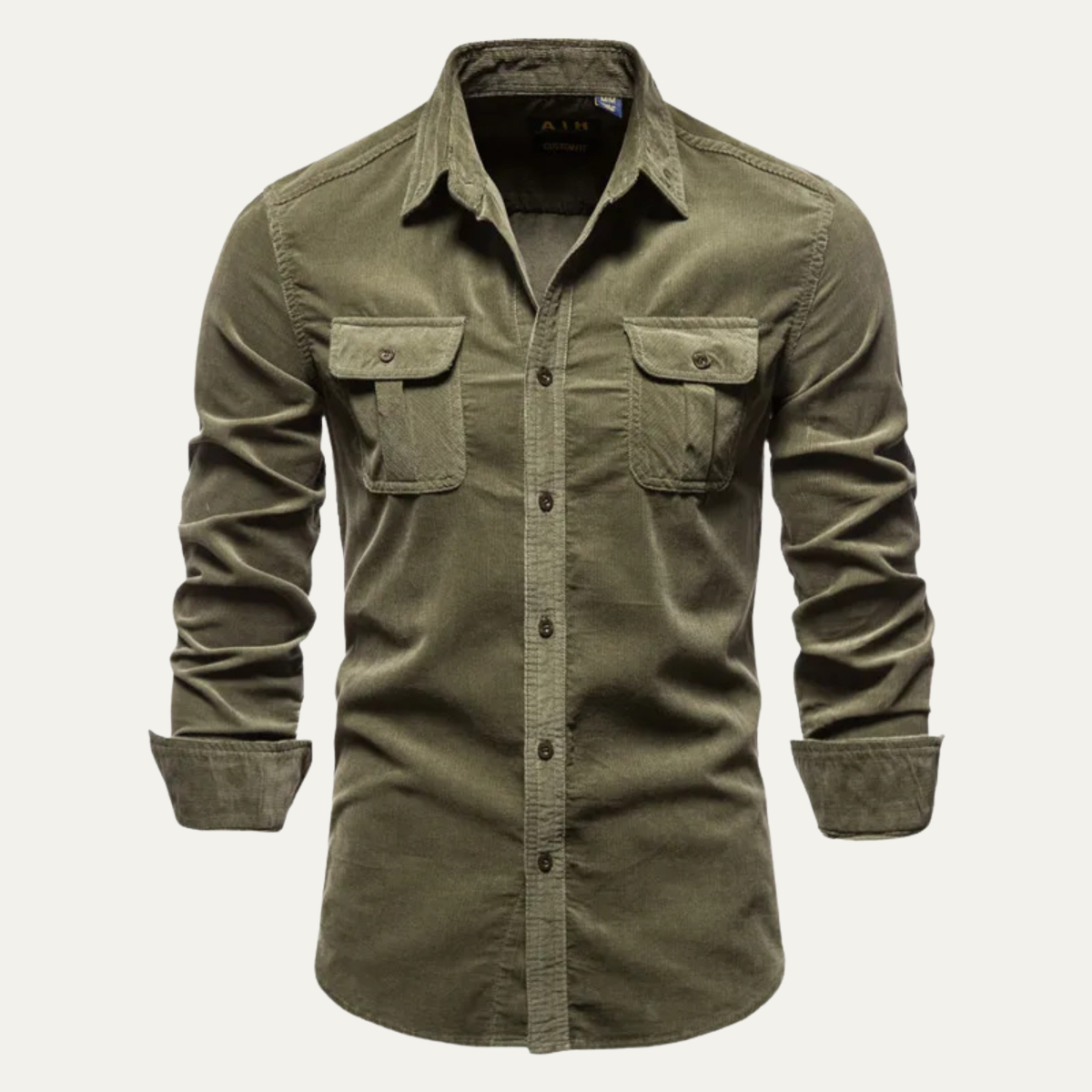 La chemise décontractée en velours côtelé pour homme Lecce