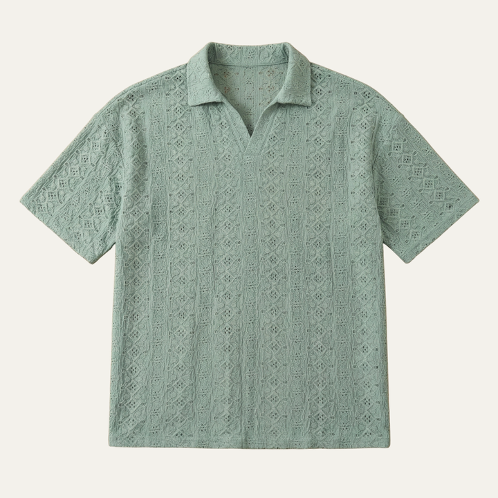 Le polo en tricot texturé pour homme Brookhurst